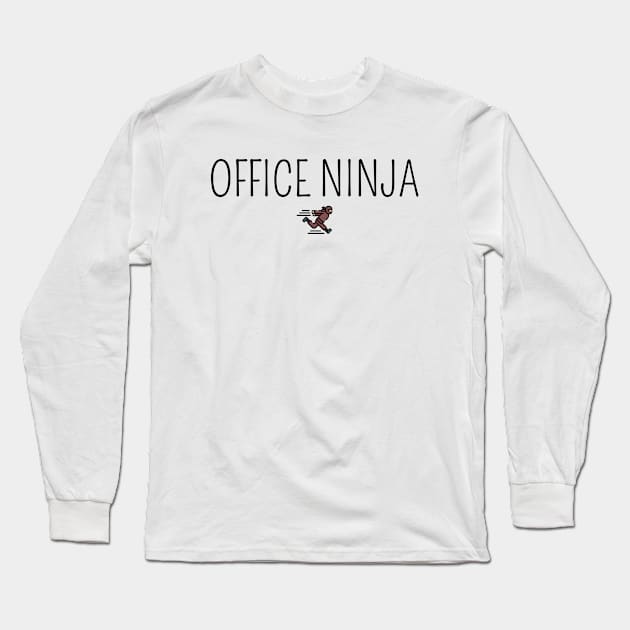 Office ninja Long Sleeve T-Shirt by FunkyFarmer26